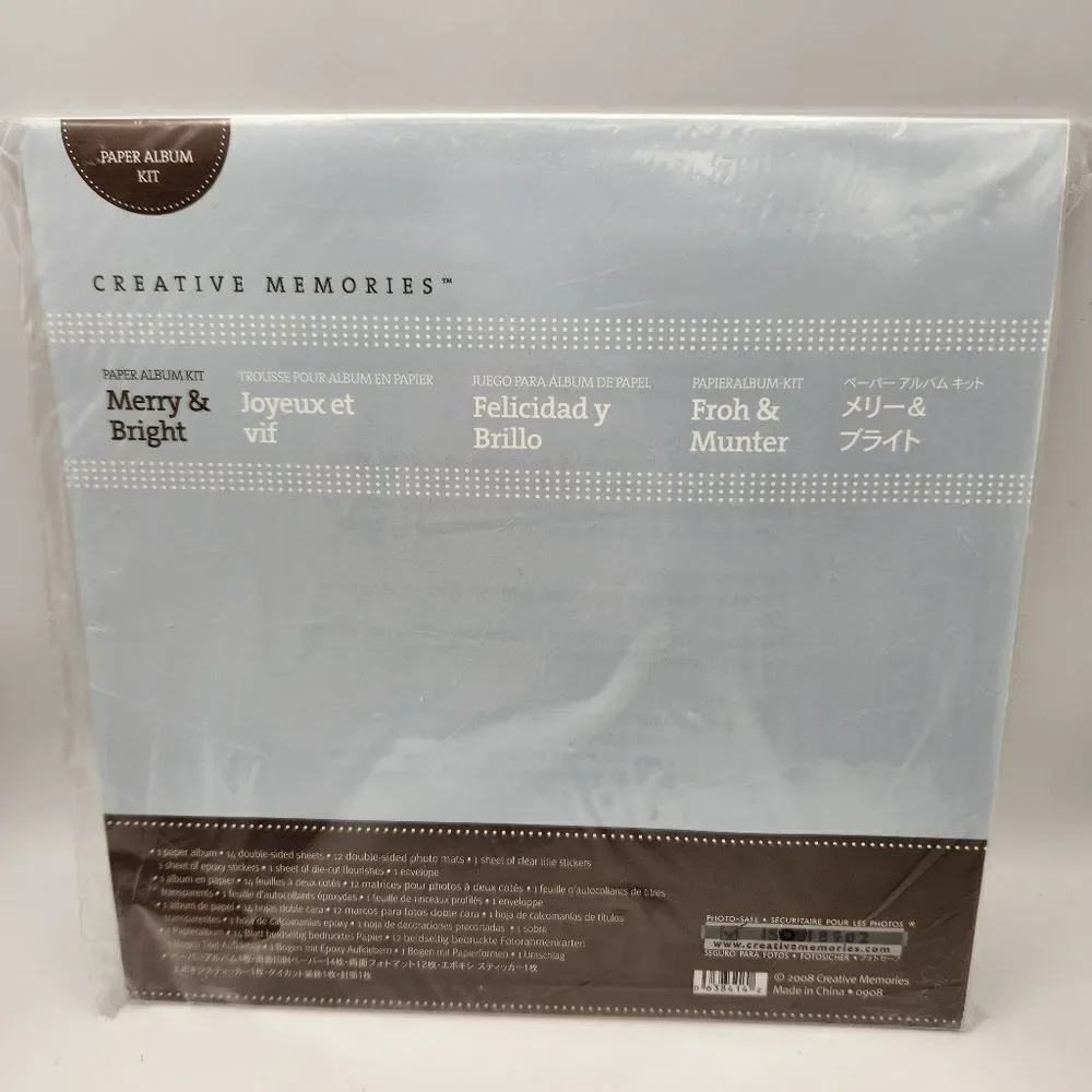 Creative Memories Paper Album Kit Merry & Bright 2008 Scrapbooking Crafting